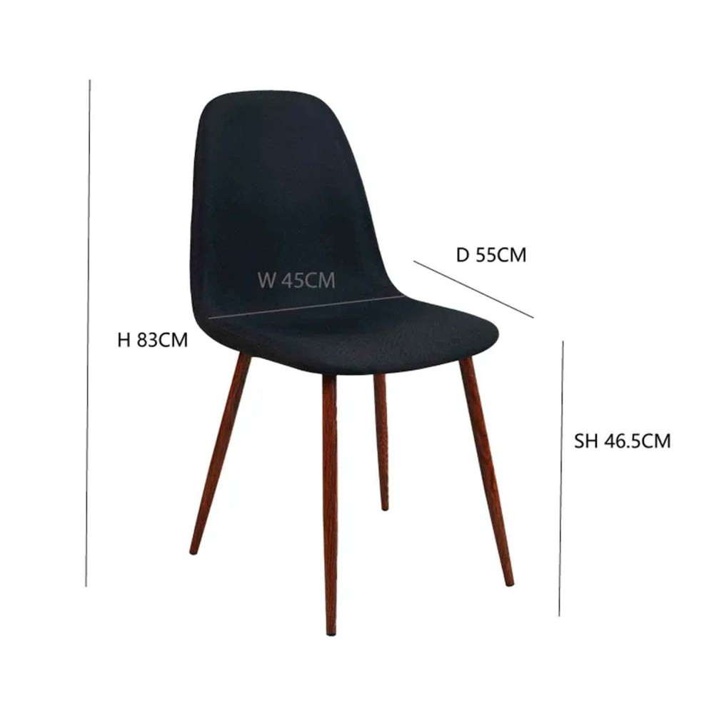 Chaise Coro Capitoné Noyer | Vente de Meubles Online