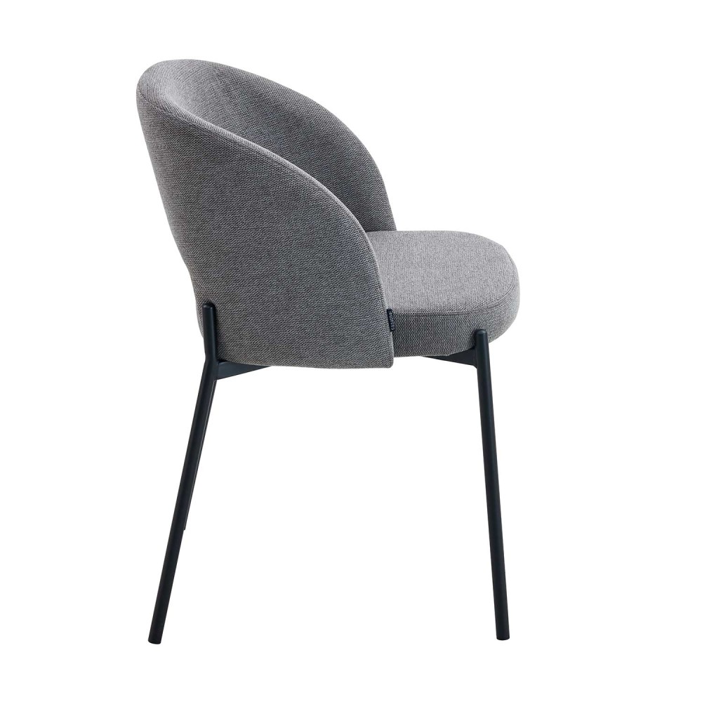 Chaise tapissée couleur grise | Vente de meubles en ligne