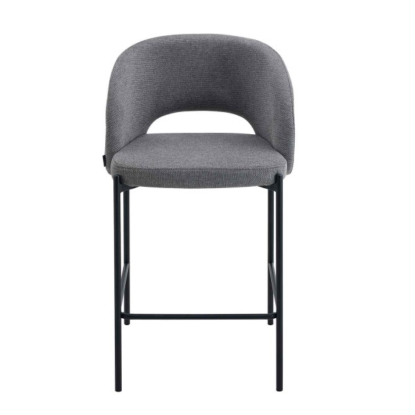 Tabouret rembourré gris | Vente de Meubles en Ligne 2