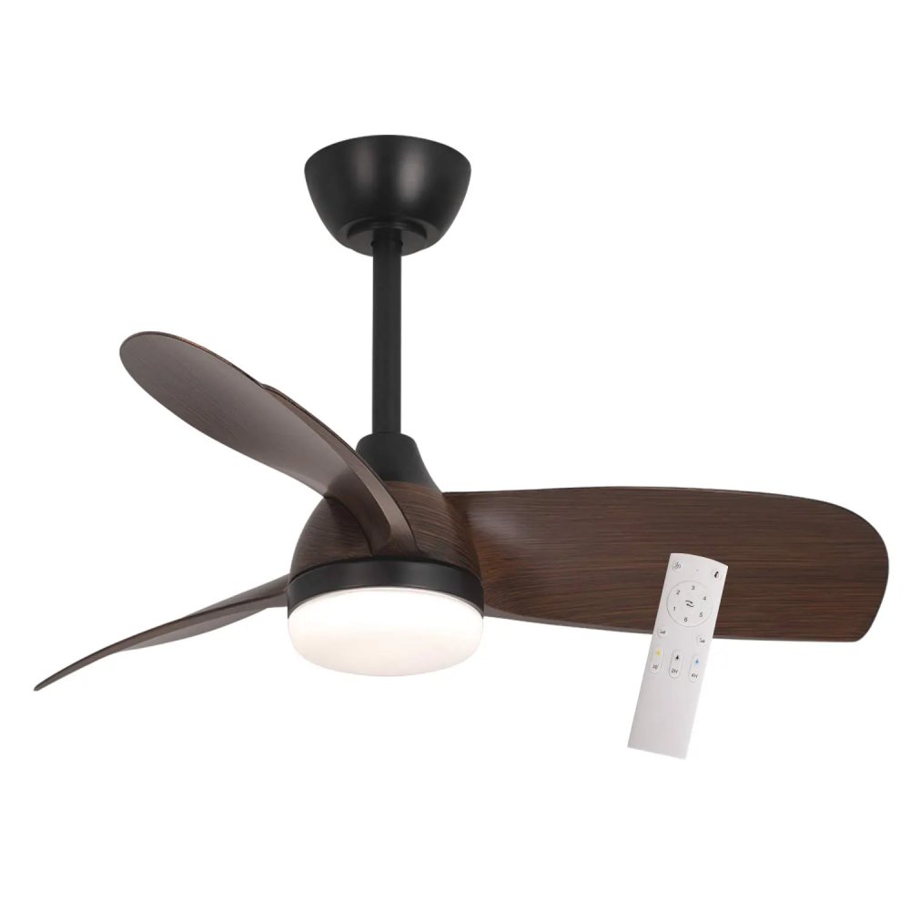 VENTILATEUR 3 PALES LED 17W VENTURA NOGAL