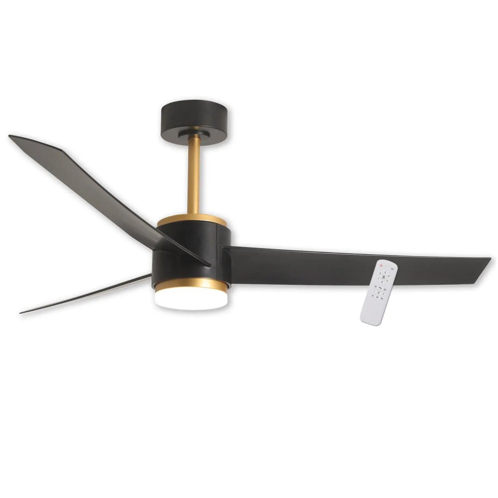 VENTILADOR LED BOREAS 18W 3 PALAS MOTOR DC NEGRO