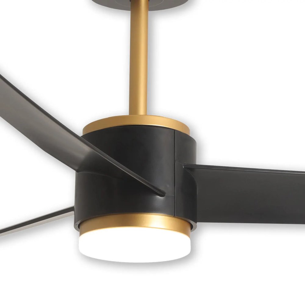 VENTILADOR LED BOREAS 18W 3 PALAS MOTOR DC NEGRO