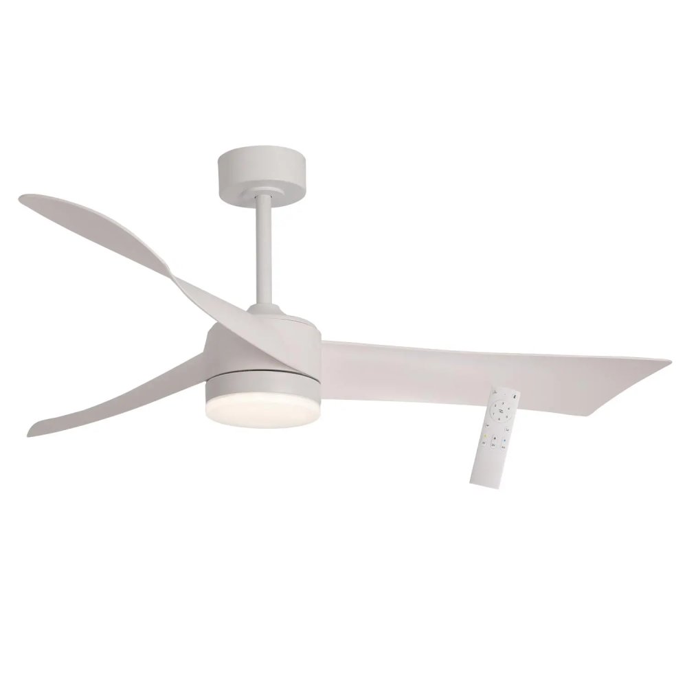 ventilateur led 18 w 3 pales sirocco blanc | UKUKHOME