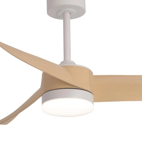 ventilateur led 18 w 3 pales sirocco couleur bois | UKUKHOME