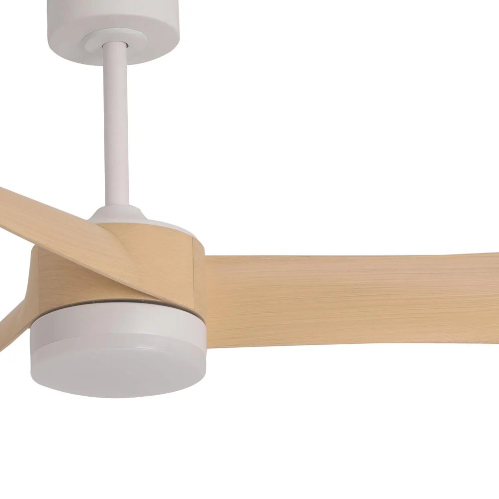 ventilateur led 18 w 3 pales sirocco couleur bois | UKUKHOME