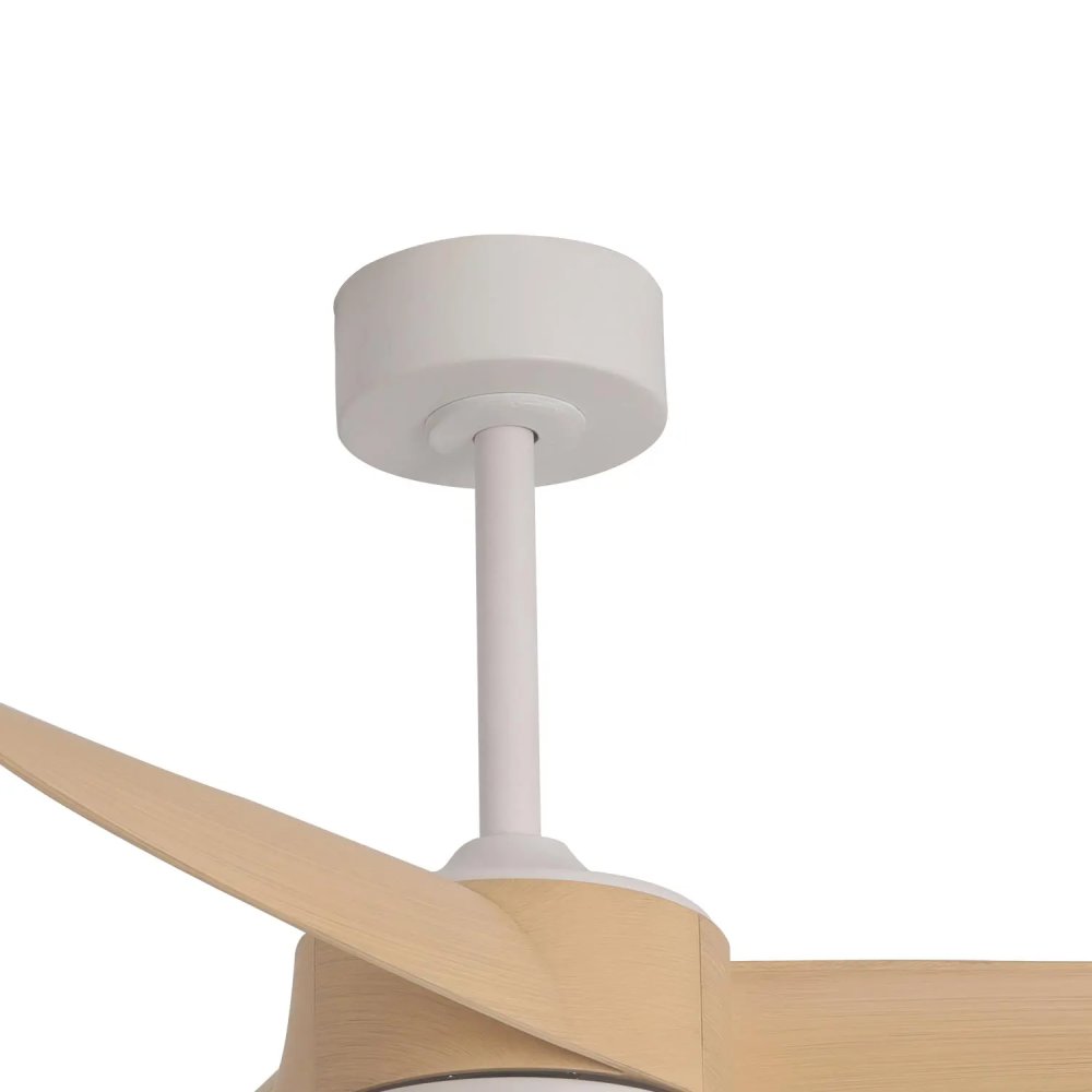 ventilateur led 18 w 3 pales sirocco couleur bois | UKUKHOME