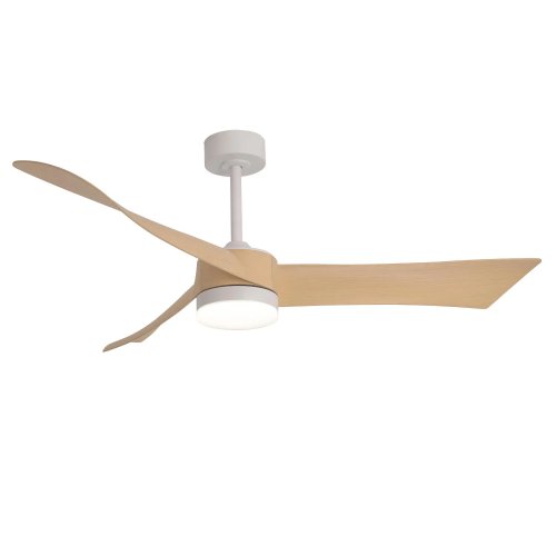 ventilateur led 18 w 3 pales sirocco couleur bois | UKUKHOME