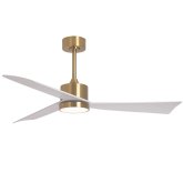 ventilateur led 18 w 3 pales airevo blanc doré | UKUKHOME