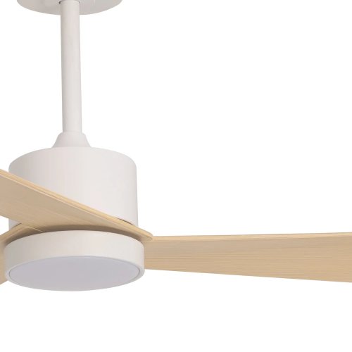 ventilateur led 18 w 3 pales airevo blanc bois | UKUKHOME