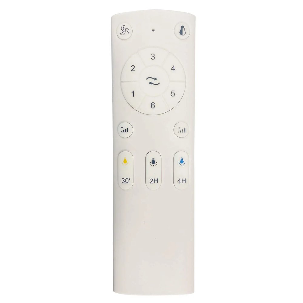 ventilateur led 18 w 3 pales airevo blanc bois | UKUKHOME