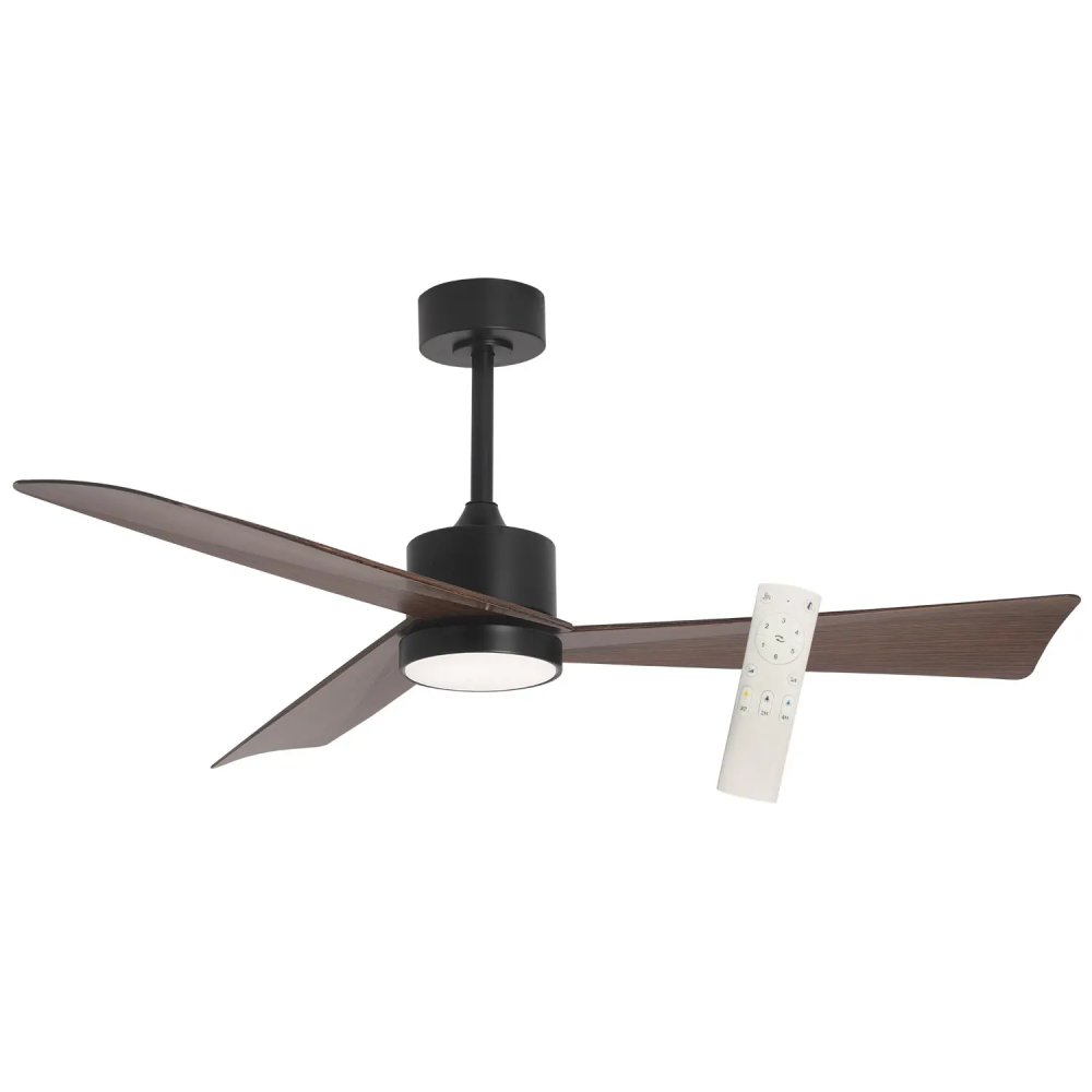 ventilateur led 18 w 3 pales airevo noir | UKUKHOME