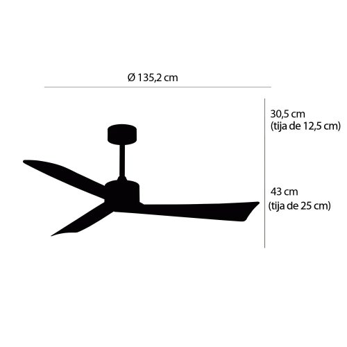 ventilateur 3 pales brisato moteur dc sans lumière | UKUKHOME