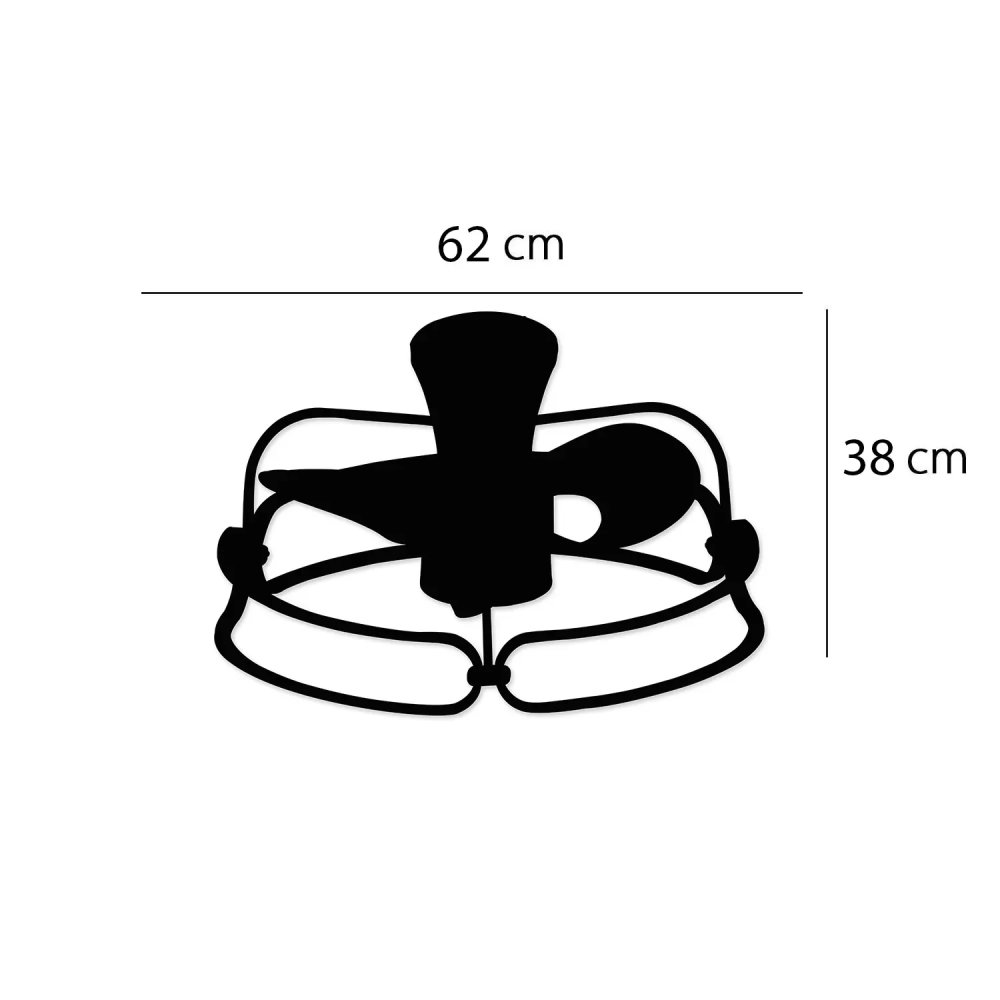 ventilateur led 48 w 62 cm galeon | UKUKHOME