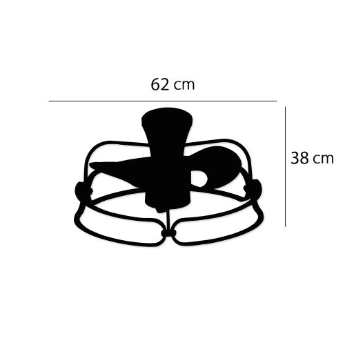 ventilateur led 48 w 62 cm galeon | UKUKHOME