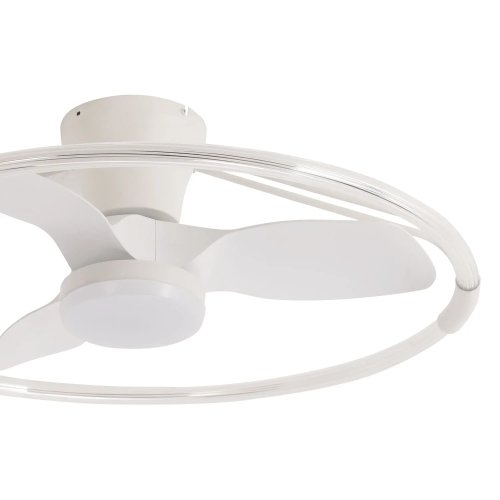 ventilateur 3 pales abs led 40 w orbix blanc | UKUKHOME