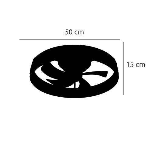 ventilateur led 30 w 50 cm thalio | UKUKHOME