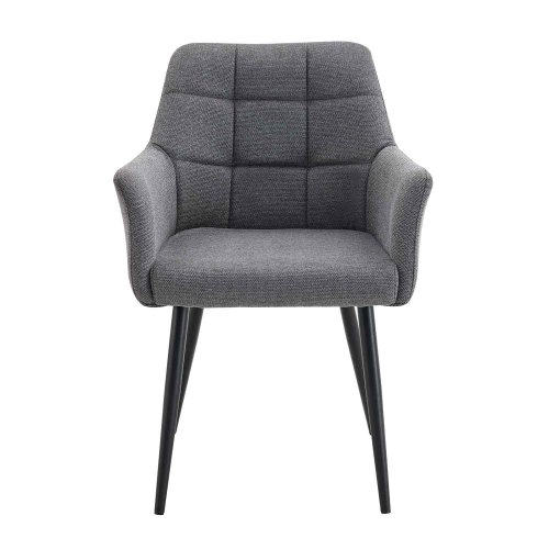 Fauteuil Zenith Gris en tissu | Ukukhome