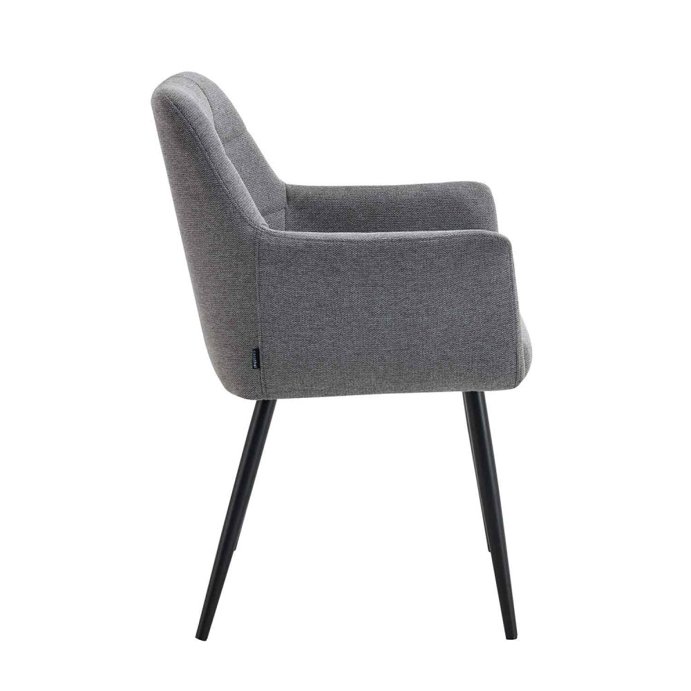 Fauteuil Zenith Gris en tissu | Ukukhome