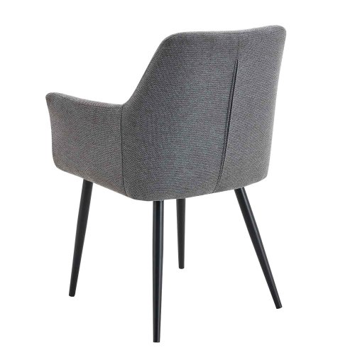 Fauteuil Zenith Gris en tissu | Ukukhome