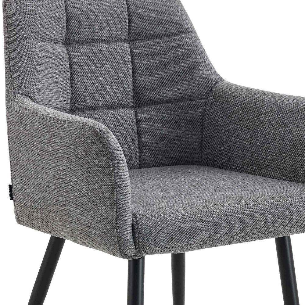 Fauteuil Zenith Gris en tissu | Ukukhome