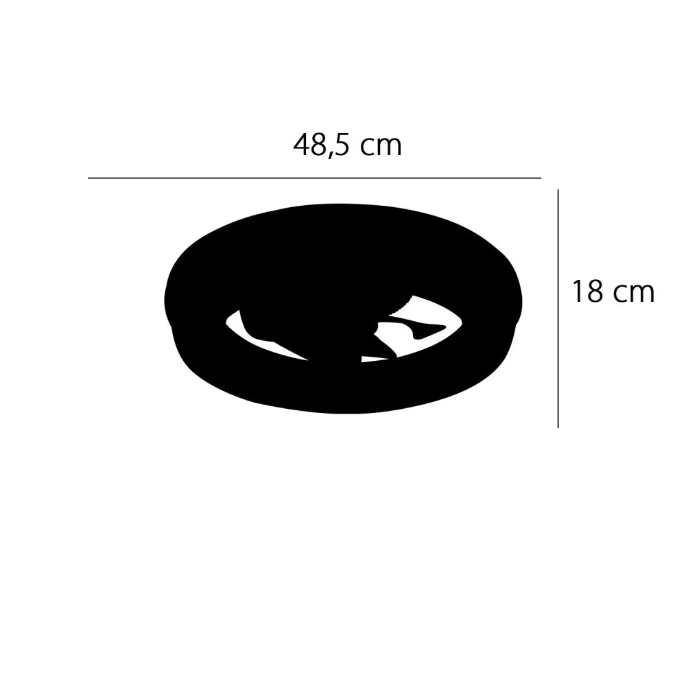 VENTILATEUR 5 PALES ABS LED 48W LIORA