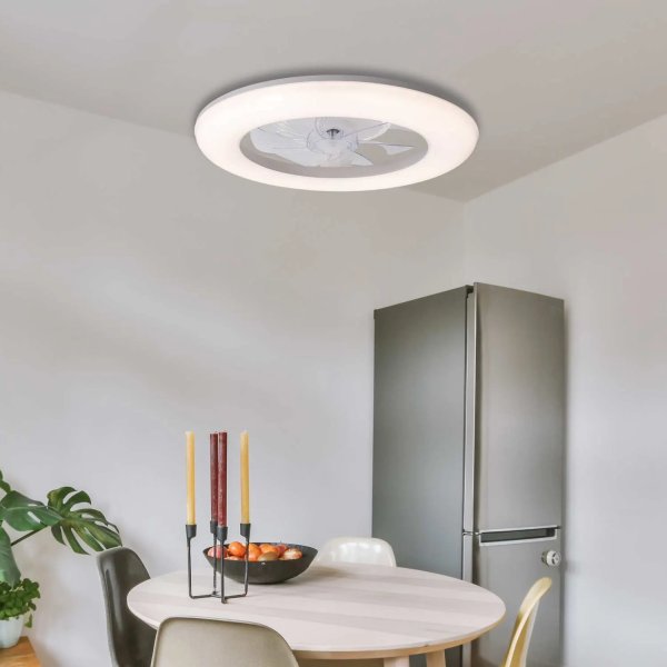 VENTILATEUR 5 PALES LED 48W RÉGLABLE SOLUM 2