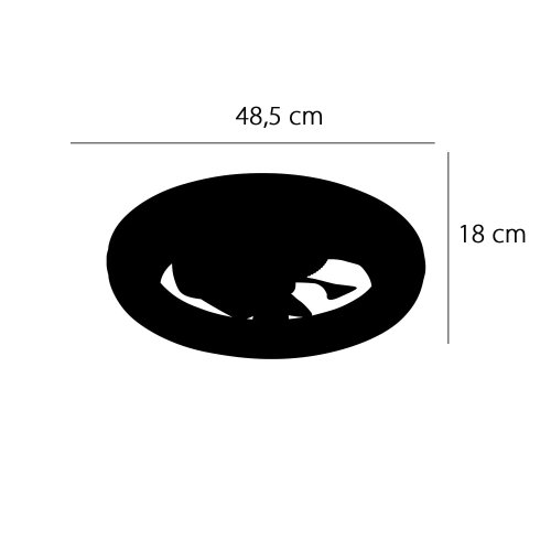 VENTILATEUR 5 PALES LED 48W RÉGLABLE SOLUM