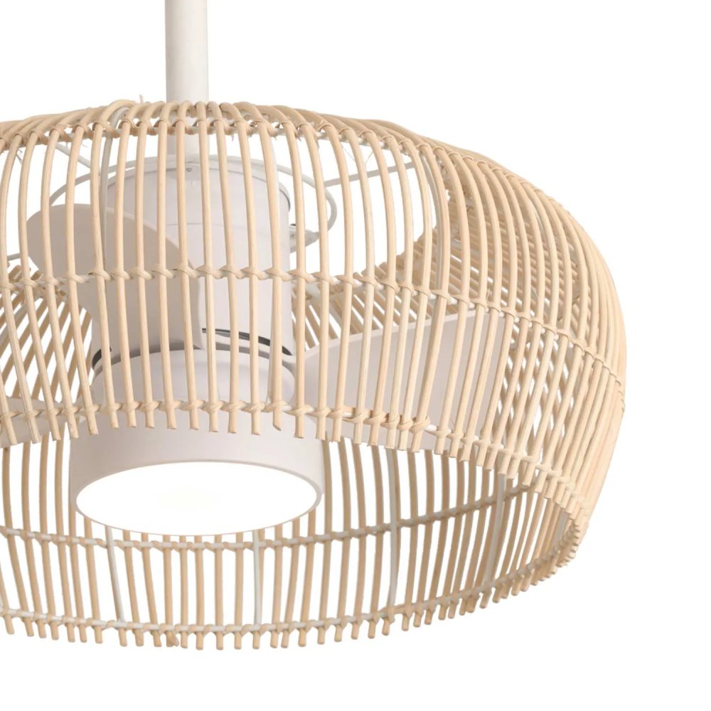 VENTILATEUR 3 PALES NATTURA LED 18W RÉGLABLE