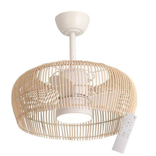 VENTILATEUR 3 PALES NATTURA LED 18W RÉGLABLE