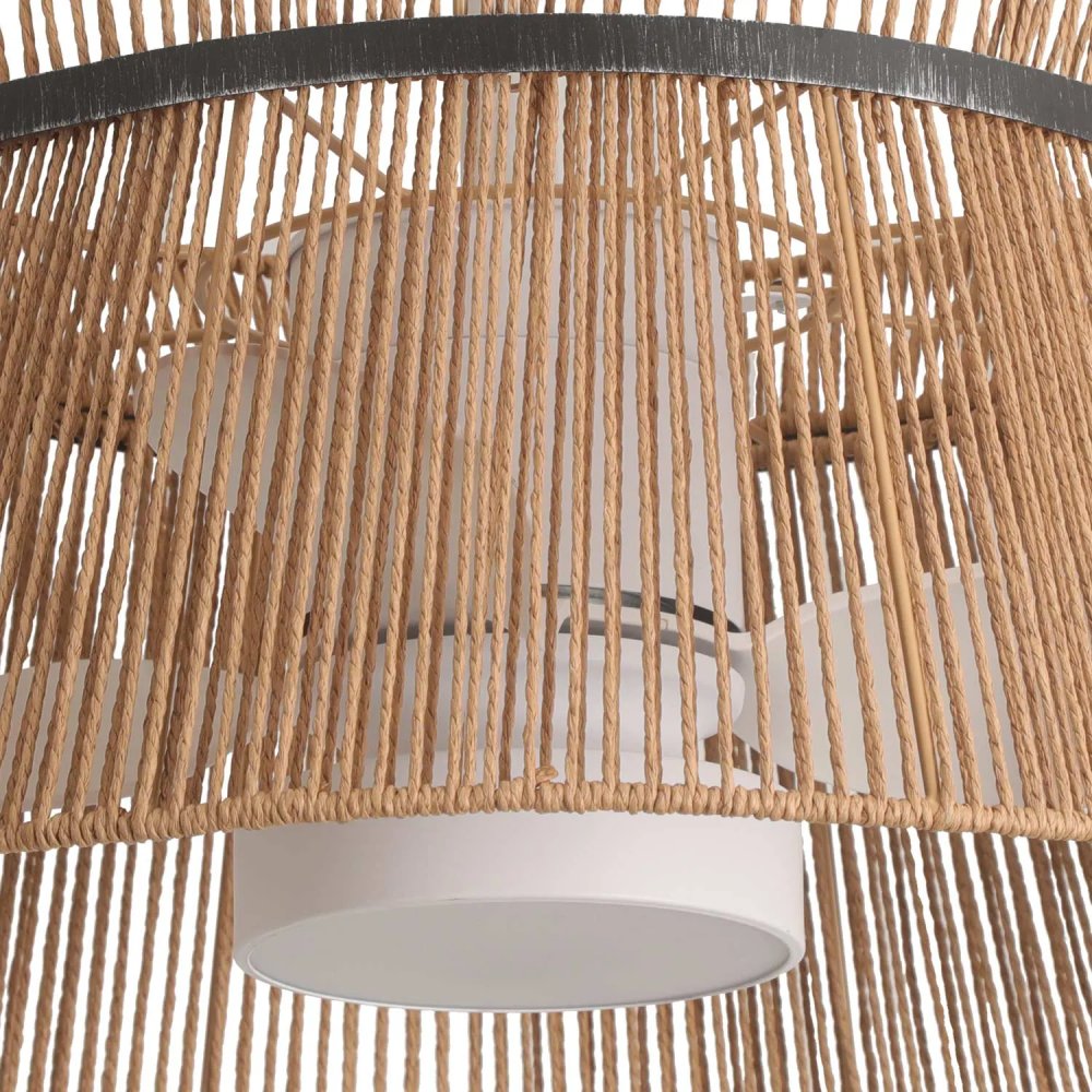 VENTILATEUR 3 PALES ABS TANEA LED 18W RÉGLABLE