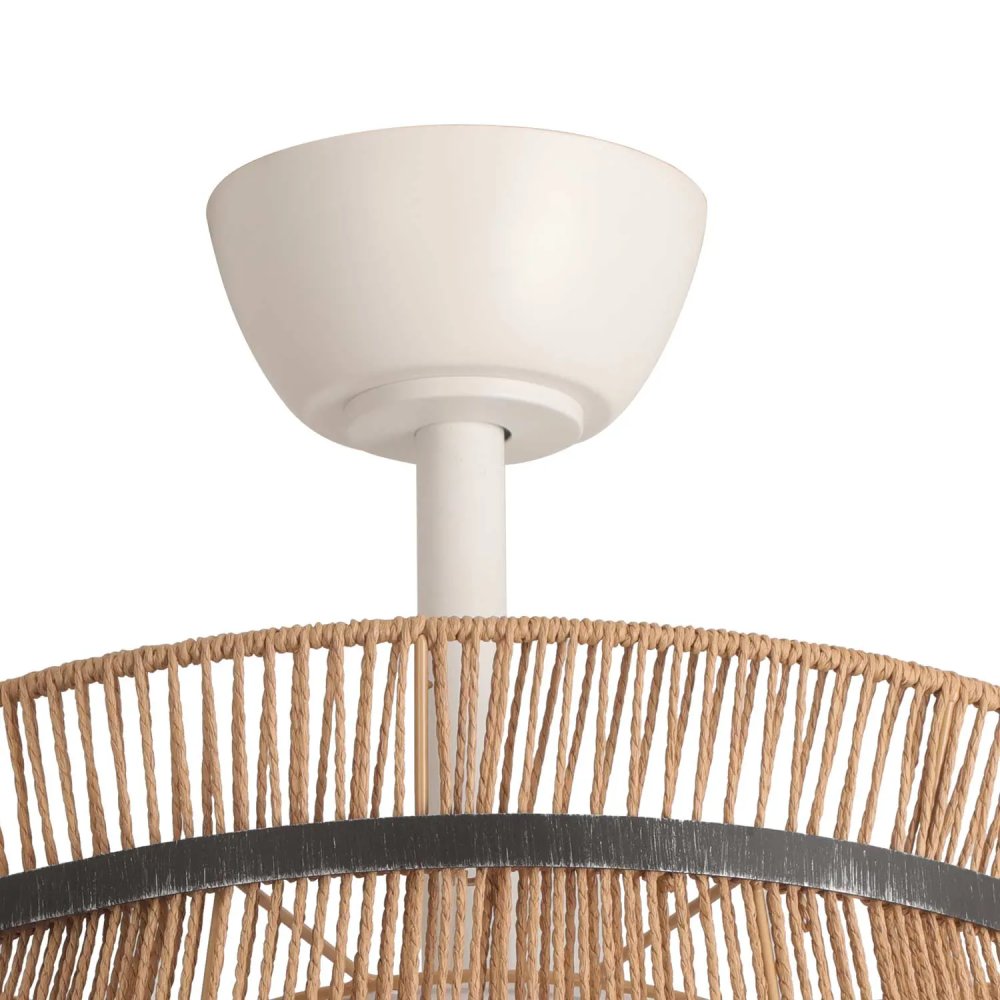 VENTILATEUR 3 PALES ABS TANEA LED 18W RÉGLABLE