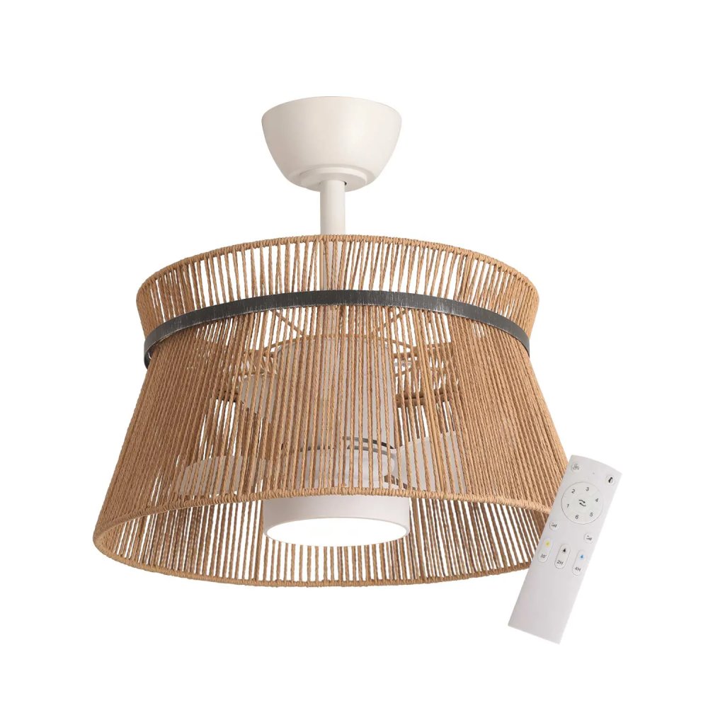 VENTILATEUR 3 PALES ABS TANEA LED 18W RÉGLABLE