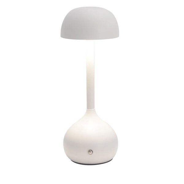 Lampe de table rechargeable Oyu blanche, portable avec chargement USB 2