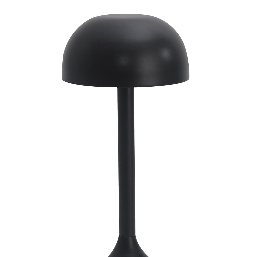 Lampe de Table LED Rechargeable Noire Ø11 x 30 cm - UKUKHOME.com