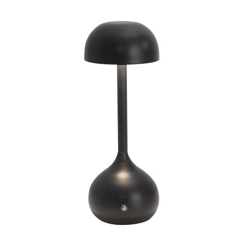 Lampe de Table LED Rechargeable Noire Ø11 x 30 cm - UKUKHOME.com