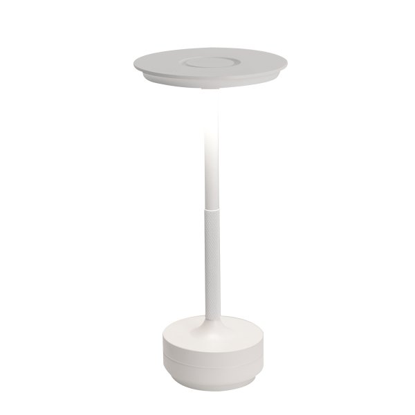 Lampe de table LED rechargeable Devi blanche, design moderne sans fil 2