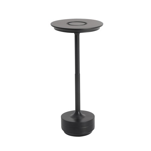Lampe de Table LED DEVI Noire - Portable, Rechargeable & Tactile