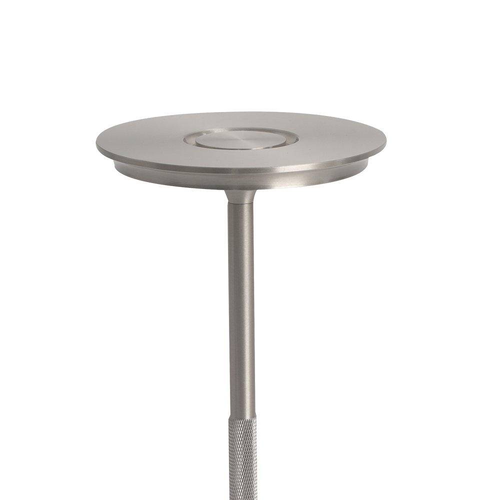 Lampe Table LED DEVI Chrome, Portable, Rechargeable, Tactile UKUKHOME