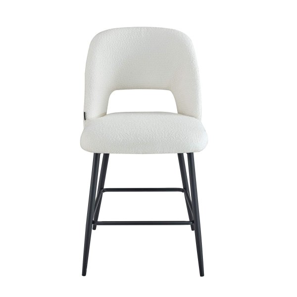 Tabouret Nanna Black Blanc – Design moderne et confort - UKUKHOME.com 2