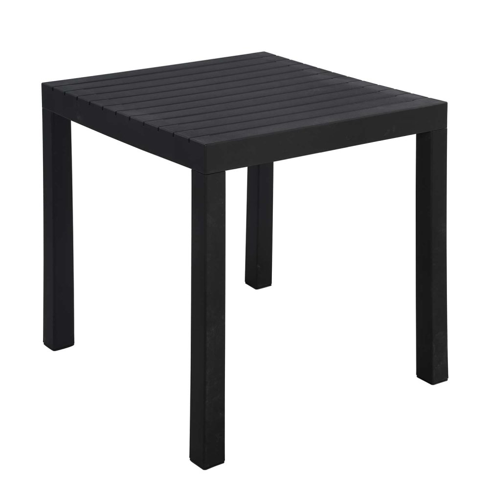 Table de Jardin Carrée Noire Nagari - Design Moderne - UKUKHOME.com