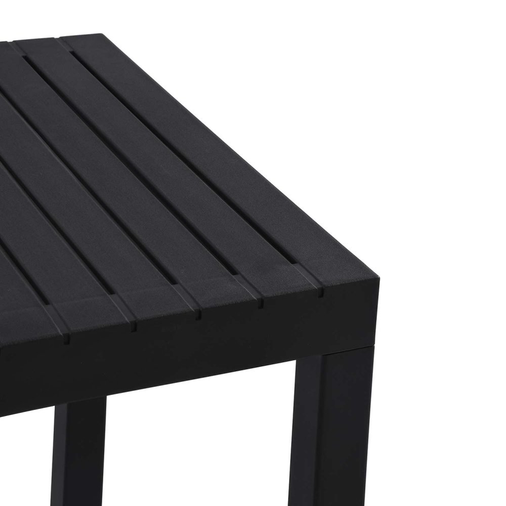 Table de Jardin Carrée Noire Nagari - Design Moderne - UKUKHOME.com