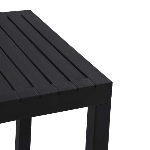 Table de Jardin Carrée Noire Nagari - Design Moderne - UKUKHOME.com