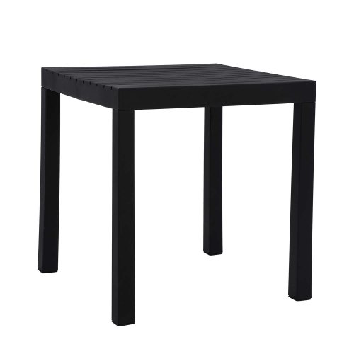 Table de Jardin Carrée Noire Nagari - Design Moderne - UKUKHOME.com
