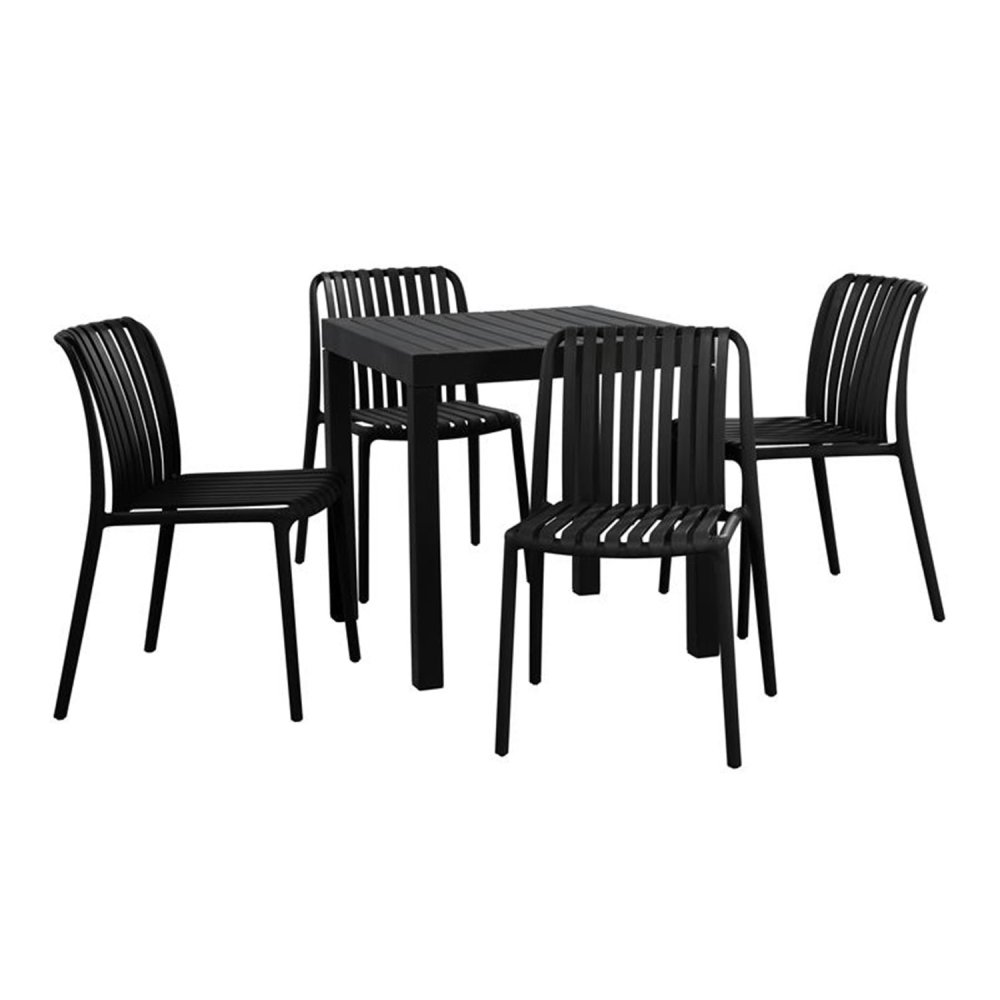 Chaise Moderne Noire pour Extérieur et Intérieur | Design & Confort