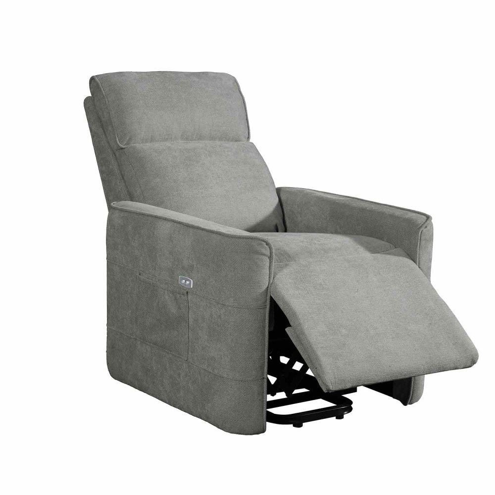 Fauteuil Relax Électrique Power Lift Gris - Achat UKUKHOME.com