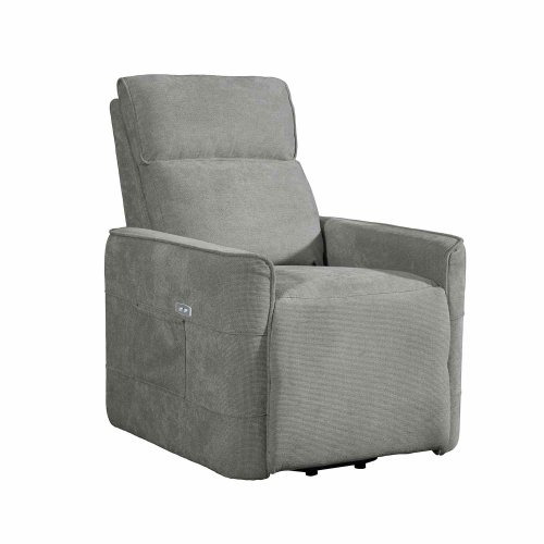 Fauteuil Indo Power Lift 1 place gris, avec système électrique de relevage