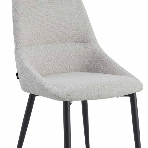 Chaise Gris Marston Bouclé - Design Moderne Salon - UKUKHOME.com