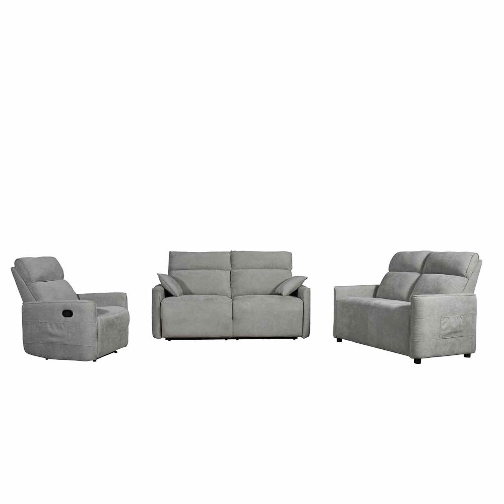 Canapé 2 Places INDO gris - Confort & Design Maison - UKUKHOME