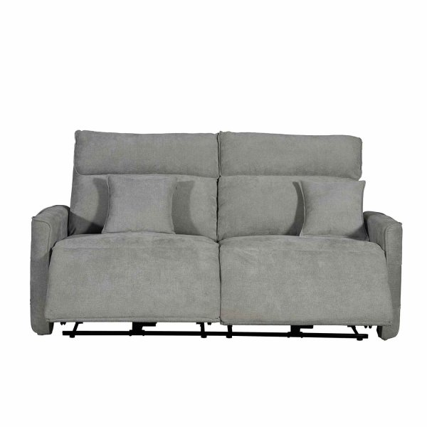 Canapé électrique inclinable Indo 3 places gris avec système de réclinaison 2