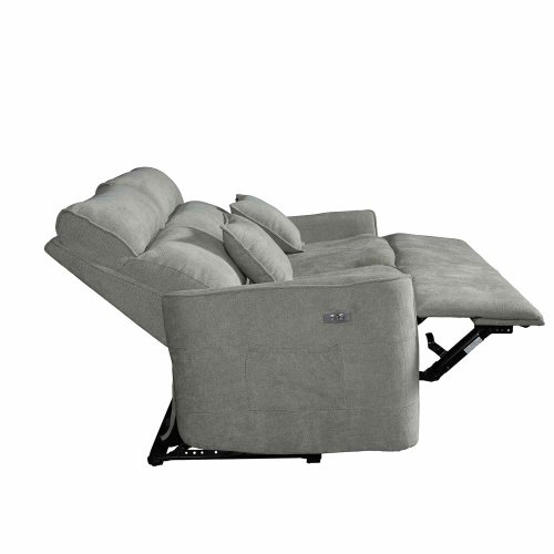 Canapé Électrique 3 Places INDO gris - Confort & Design - UKUKHOME.com